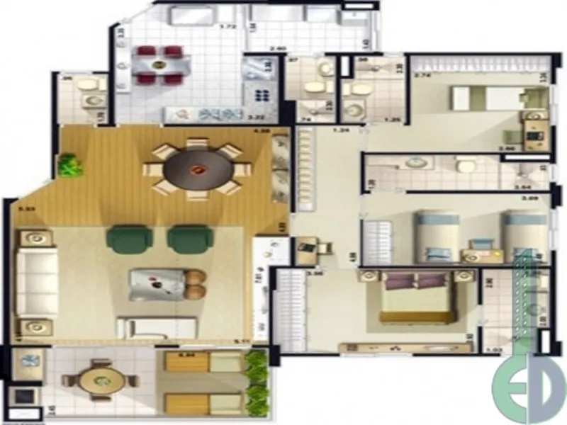 Imagem Apartamento com 3 quartos a venda em São Caetano do Sul, comprar apartamento 3 dormitórios em Santa Paula São Caetano, apartamento pronto para morar