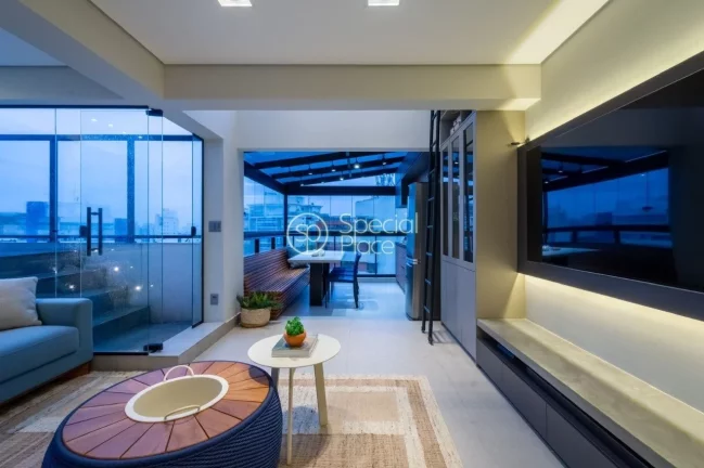 Imagem Triplex no Panamby - Moderno com fino acabamento 145 metros 2 dormitórios 2 suítes 2 baheiros 3 va...
