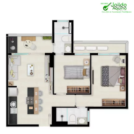 Imagem Apartamento de 2 e 3 quartos, Aldeota, Na parte mais alta da Aldeota.