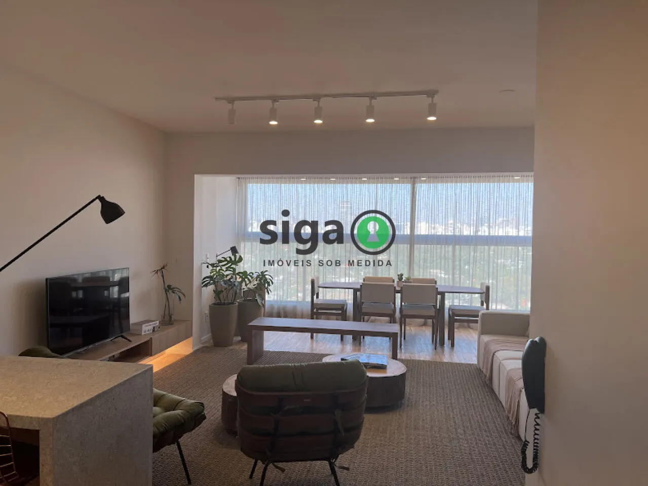 Imagem Apto Mobiliado com 66m² para locação em Pinheiros com 1 suite e 1 vaga
