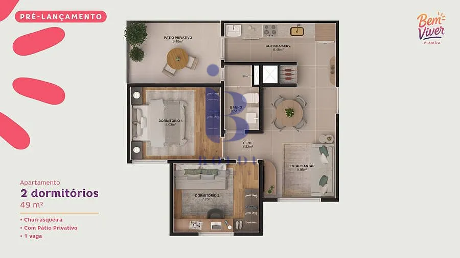 Imagem Apartamento com lazer completo em Viamão