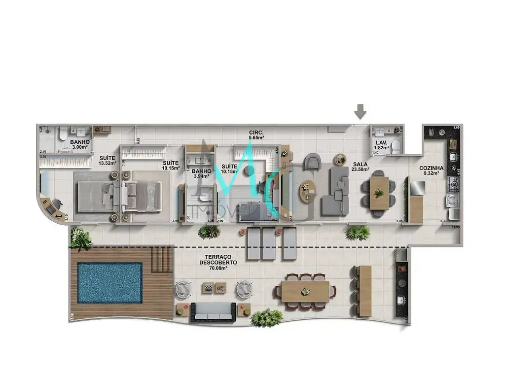 Imagem Apartamento à venda 3 Quartos 3 Suites 2 Vagas 98.35M² Recreio dos Bandeirantes Rio de Janeiro - RJ | Ondara
