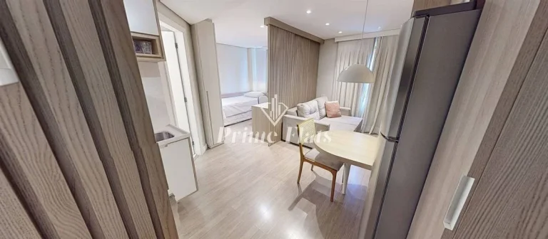 Imagem Flat disponível para venda no Mercure São Paulo Moema Times Square Hotel, com 42m², 1 dormitório e 1 vaga de garagem
