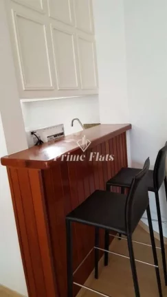 Imagem Flat disponível para locação no Flat London Residence Service no Jardim Paulista, com 42m², 1 dormitório e 1 vaga de garagem