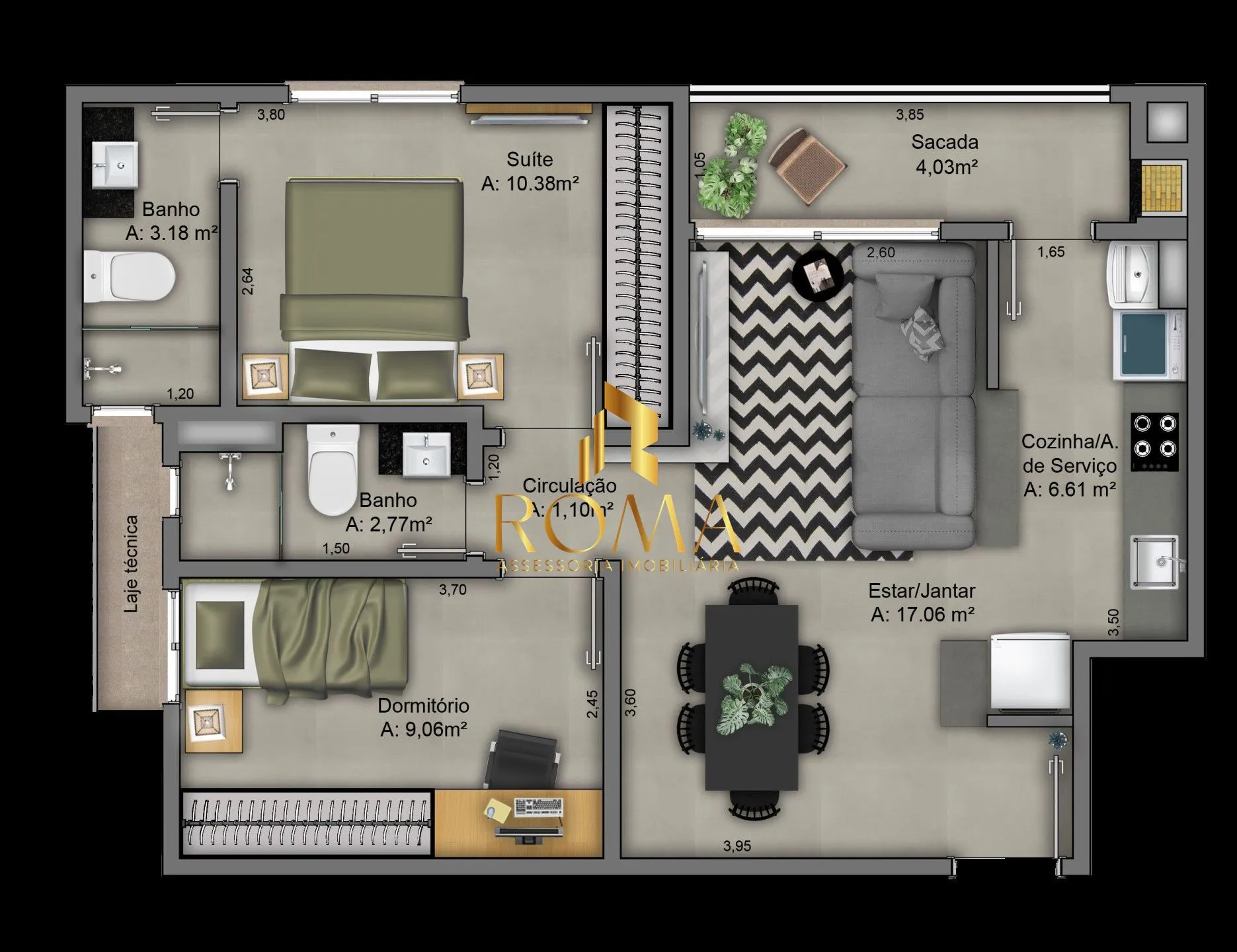 Imagem Orvieto Residence | apartamento semimobiliado