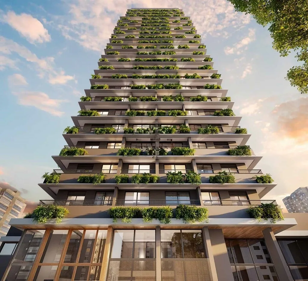 Imagem Um projeto contemporâneo, sofisticado e único, com arquitetura que foge do convencional e biofilia...