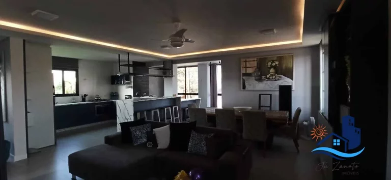 Imagem Sobrado com vista Mobiliado com Piscina Bal. Rivieira 100m Mar