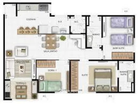Imagem Apartamento 77m² à Venda | Grand Park | Morada do Sol