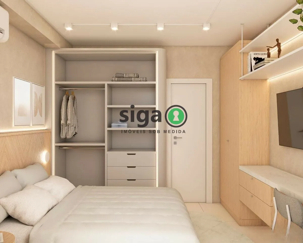 Imagem Apartamento á venda 38m² com 1 quarto, 1 vaga localizado no eixo Berrini x Chucrizaidan.