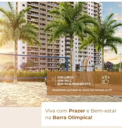 Imagem Apartamento para Venda em Rio de Janeiro, Barra Olimpica, 2 dormitórios, 1 suíte, 2 banheiros, 1 vaga