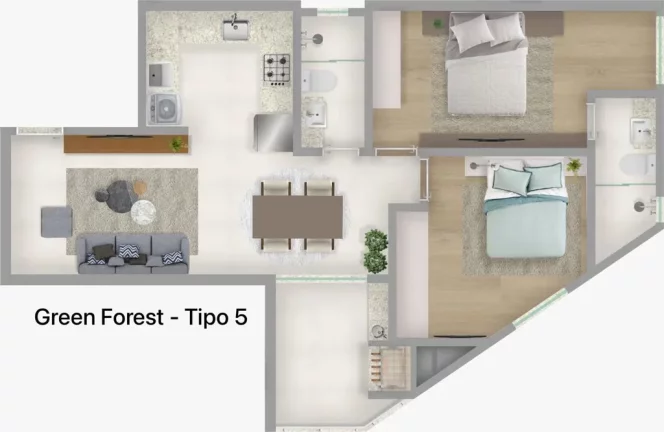 Imagem Green Forest - Residencial - Apartamento à venda no bairro Morretes - Itapema/SC