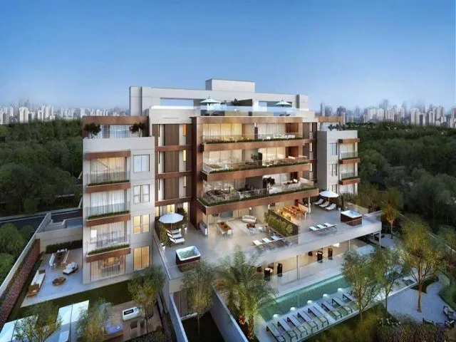 Imagem Venda de apartamento de alto padrão no Alto de Pinheiros em SP - 3 quartos, 3 suítes, 2 salas, 4 banheiros, 3 vagas, 243m² - Edifício Arruda 168.