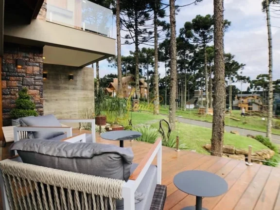 Imagem Lindo sobrado no Aspen Mountain de Gramado com 05 suítes mobiliado e decorado