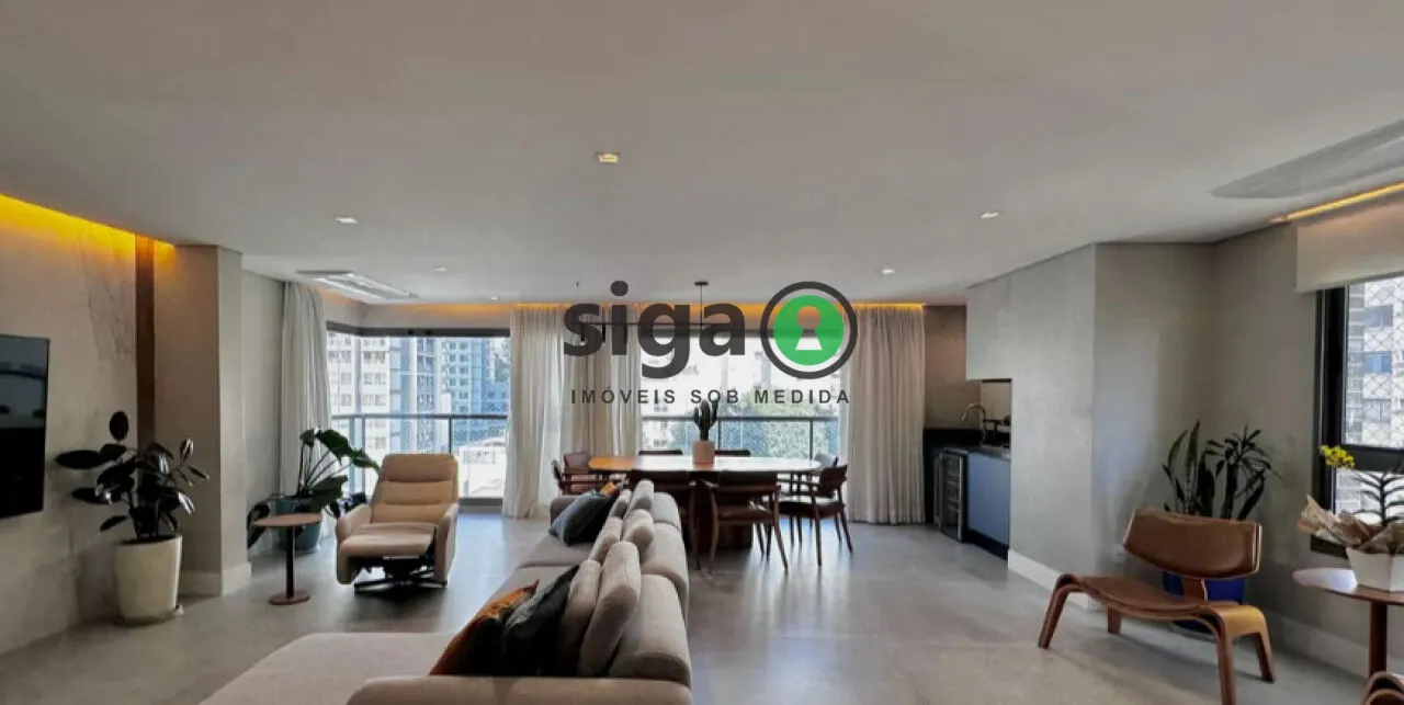 Imagem Apartamento de 141m2 à venda no Brooklin, com 03 suítes e 2 vagas