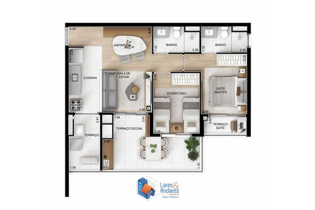 Imagem Apartamento à venda 2 Quartos 1 Vaga 68M² Ipiranga São Paulo - SP