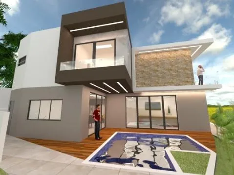 Imagem VENDA DE SOBRADO NOVO NO CONDOMÍNIO REAL PARK, EM ARUJÁ/SP, 315m² com 3 suítes amplas, espaço gourmet, piscina e garagem coberta. CONSULTE-NOS.