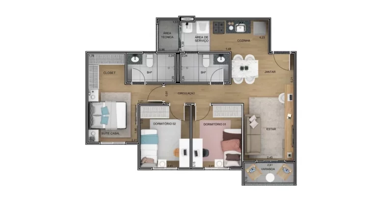 Imagem Residencial Jardins de Higienópolis - 2 e 3 dormitórios