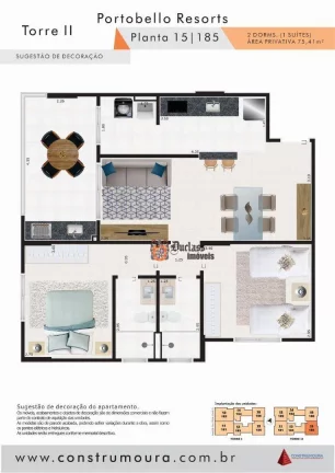 Imagem Apartamento com 2 dormitórios à venda, 75,40 m² a partir de R$ 468.927, - Centro - Mongaguá/SP