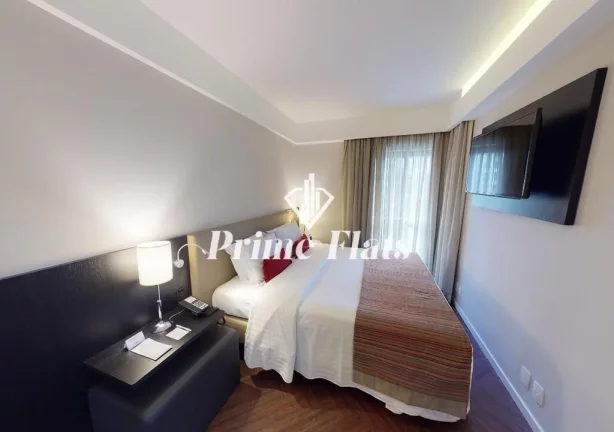 Imagem Flat disponível para venda no Estanplaza Funchal Faria Lima, com 28m², 1 dormitório e 1 vaga de garagem