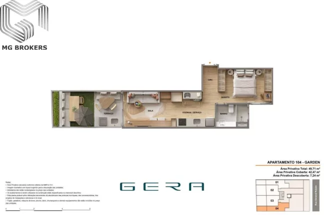 Imagem Apartamento à venda na Gávea, Rio de Janeiro - 1 quarto, 1 sala, 38m² de área - Imperdível oportunidade!