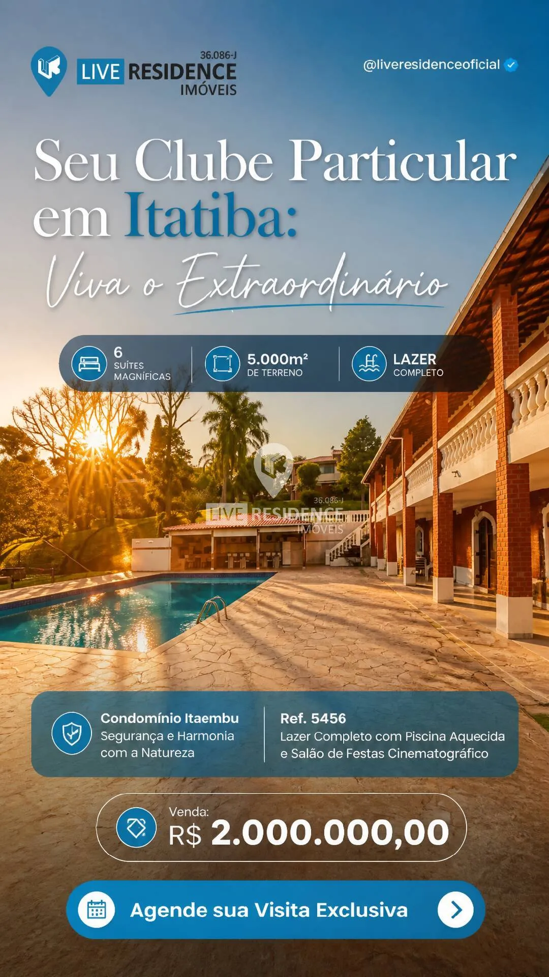 Imagem Casa com Estrutura Completa de Clube à Venda! Live Residence Imóveis