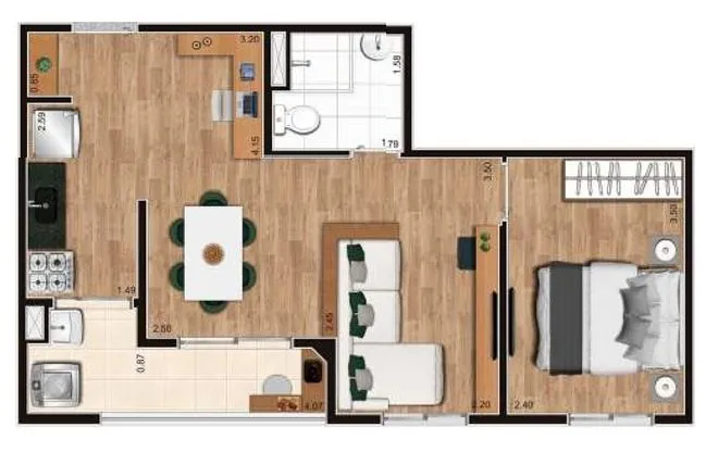 Imagem Apartamento com 2 dormitórios à venda, 43 m² por R$ 450.000,00 - Vila Itapegica - Guarulhos/SP