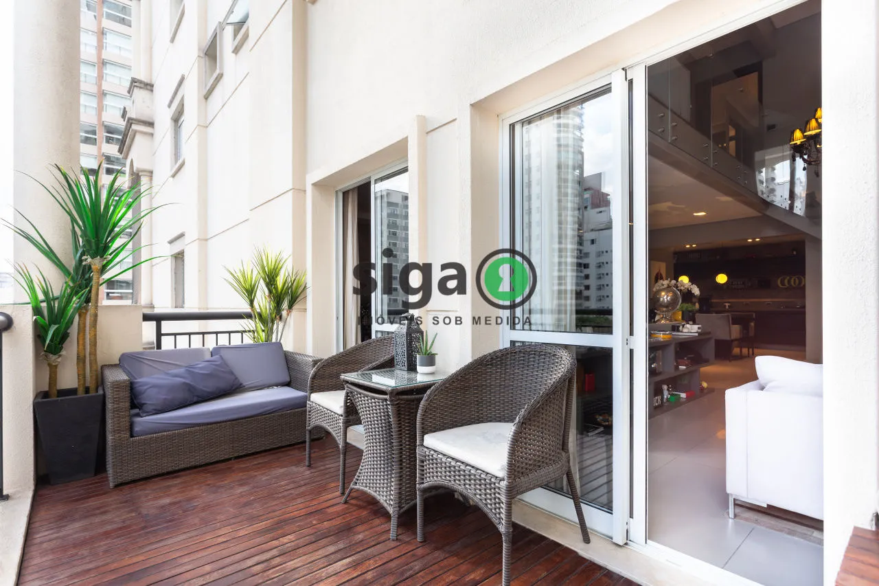 Imagem APARTAMENTO DUPLEX MOBILIADCO COM 2 QUARTOS SENDO SUITES EM MOEMA PASSAROS