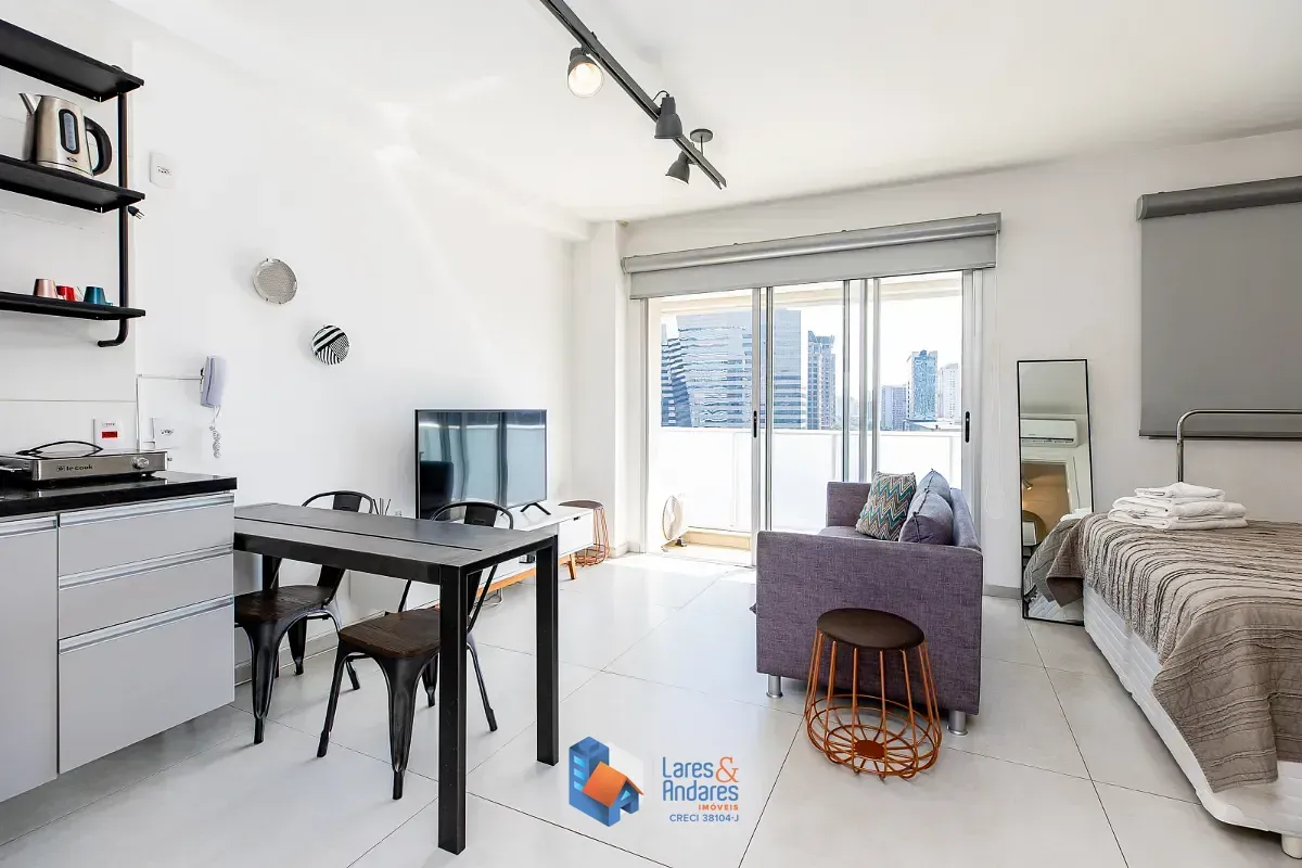 Foto do imóvel Studio para venda em Chácara Santo Antônio com 1 quarto, 33m² em Rua Henri Dunant