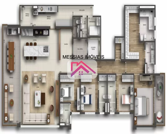 Imagem APARTAMENTOS DE 4 SUITES 5 VAGAS - AETE JARDIM PAULISTA