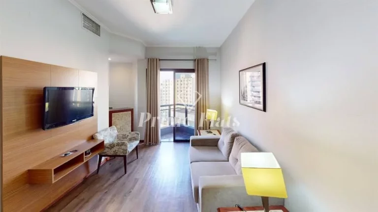 Imagem Flat disponível para locação no Hotel Massis, com 50m², 1 dormitório e 1 vaga de garagem