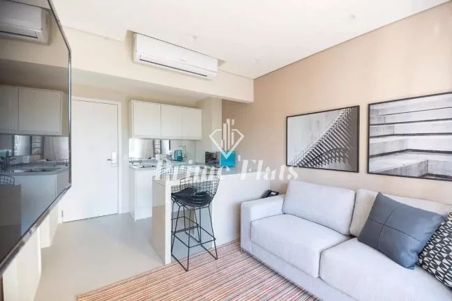 Imagem Flat disponível para venda no VHouse por JFL Living, com 36m², 1 dormitório e 1 vaga