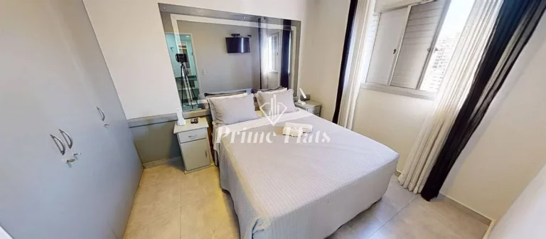 Imagem Flat disponível para locação no Royal Ibirapuera Park, com 42m², 1 dormitório e 1 vaga de garagem