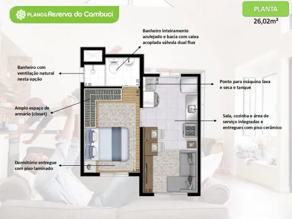 Imagem Apartamento com 1 Quarto à Venda, 26 m² em Cambuci - São Paulo