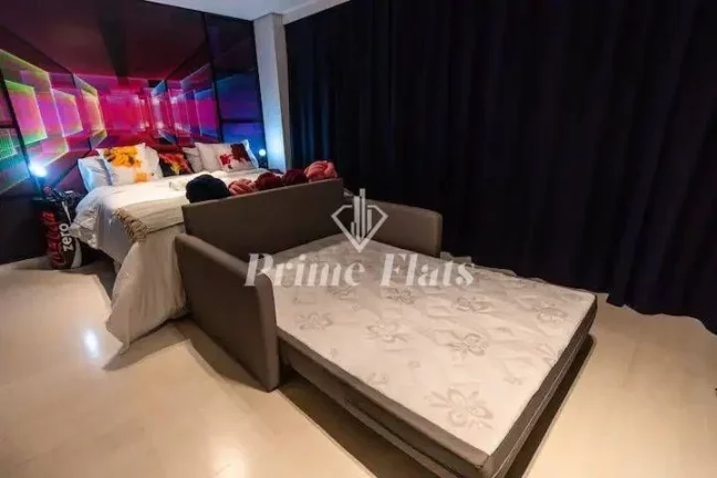 Imagem Flat disponível para locação no Mercure São Paulo Moema Times Square Hotel, com 29,40m², 1 dormitório e 1 vaga de garagem
