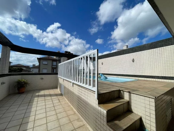 Imagem Sobreposta Duplex 4 suítes, Churrasqueira e Piscina à venda no Boqueirão em Santos