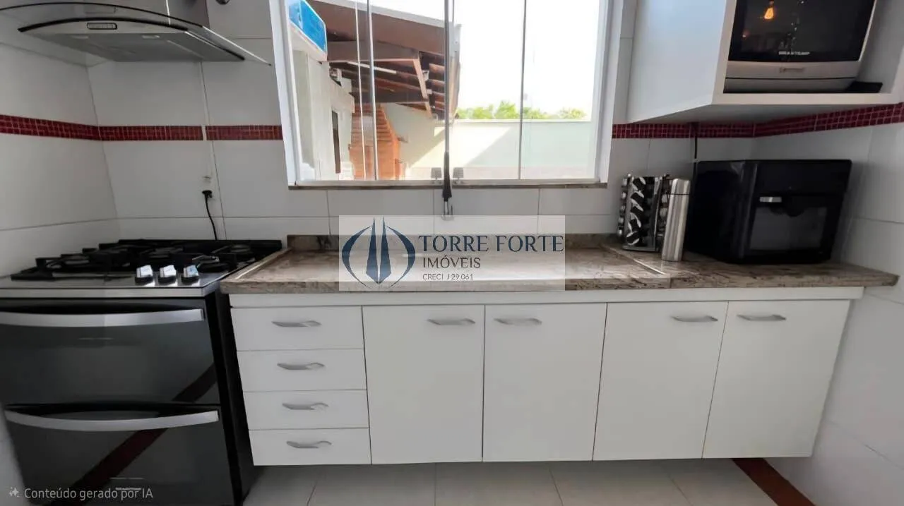 Imagem Lindo sobrado com 134 m², 3 dormitórios, 1 suíte com closet + Ar e piscina