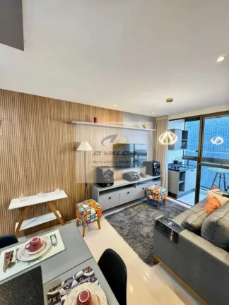 Imagem Vendo Flat 35m²,01 Quarto, Varanda Gourmet, 01 Vaga de Garagem