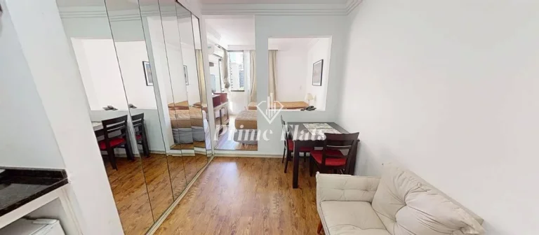 Imagem Flat disponível para locação no Flat Poeta Drummond, com 28m², 1 dormitório e 1 vaga de garagem