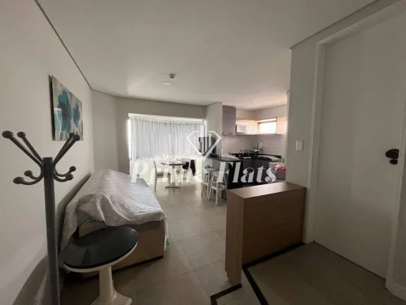 Imagem Flat disponível para venda no Hotel Paulista Wall Street na Bela Vista, com 55m², 1 dormitório e 1 vaga de garagem