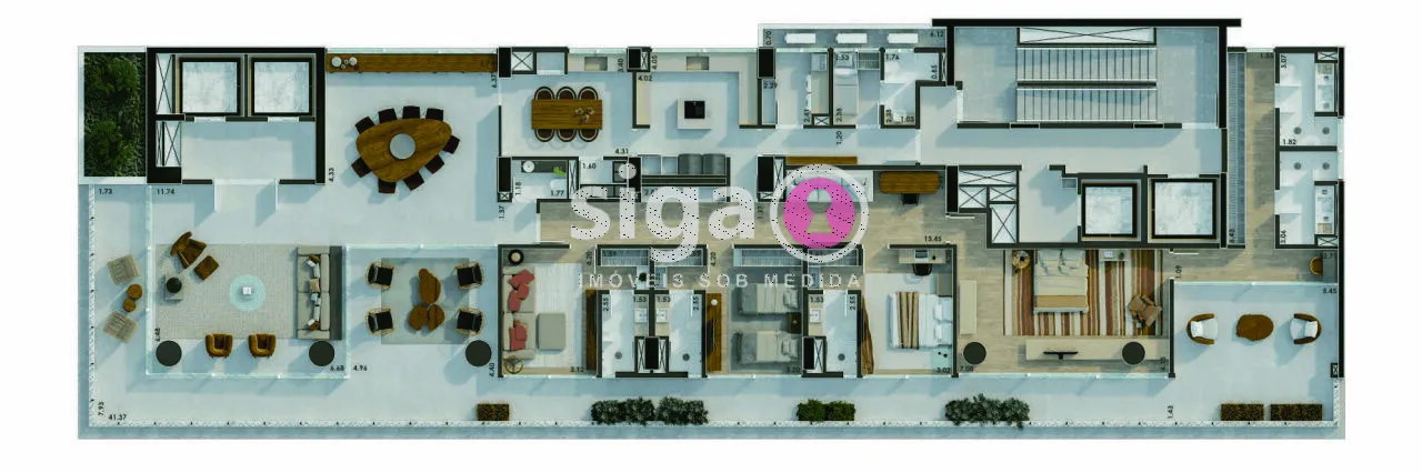 Imagem Apartamento à venda em Moema de 479 m² com 4 Suítes e 5 Vagas - São Paulo