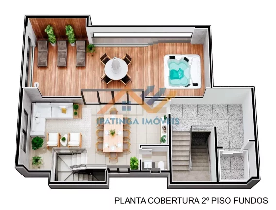 Imagem Apartamento Duplex/Cobertura no Bela Vista - Ipatinga