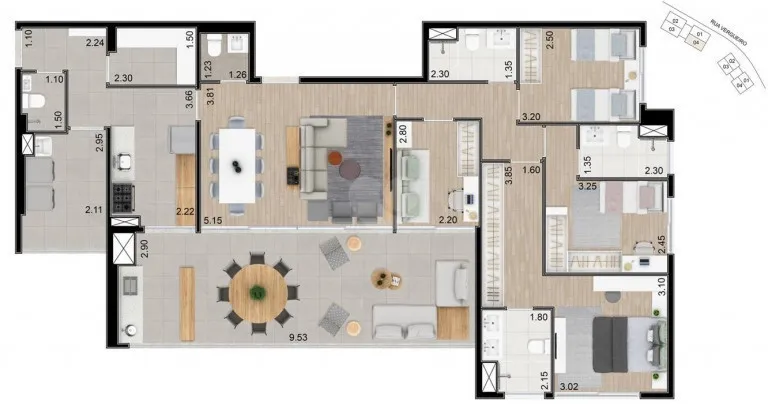 Imagem Apartamento com 4 Quartos à Venda, 146 m² em Ipiranga - São Paulo