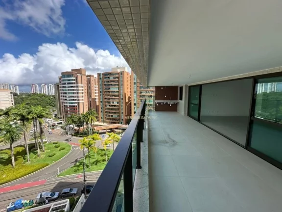 Imagem Apartamento de alto padrão com 4 suítes e varandão gourmet em Alphaville I, Salvador-BA 205m² 4 quartos 6 banheiros