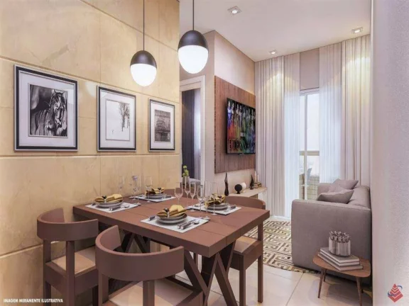 Imagem Apartamento com 2 dorms, Guilhermina, Praia Grande - R$ 379 mil, Cod: 327