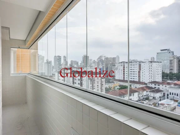 Imagem Apartamento para locação com 2 quartos, 1 suíte, varanda gourmet, lazer completo por R$5.300,00 no Boqueirão em Santos