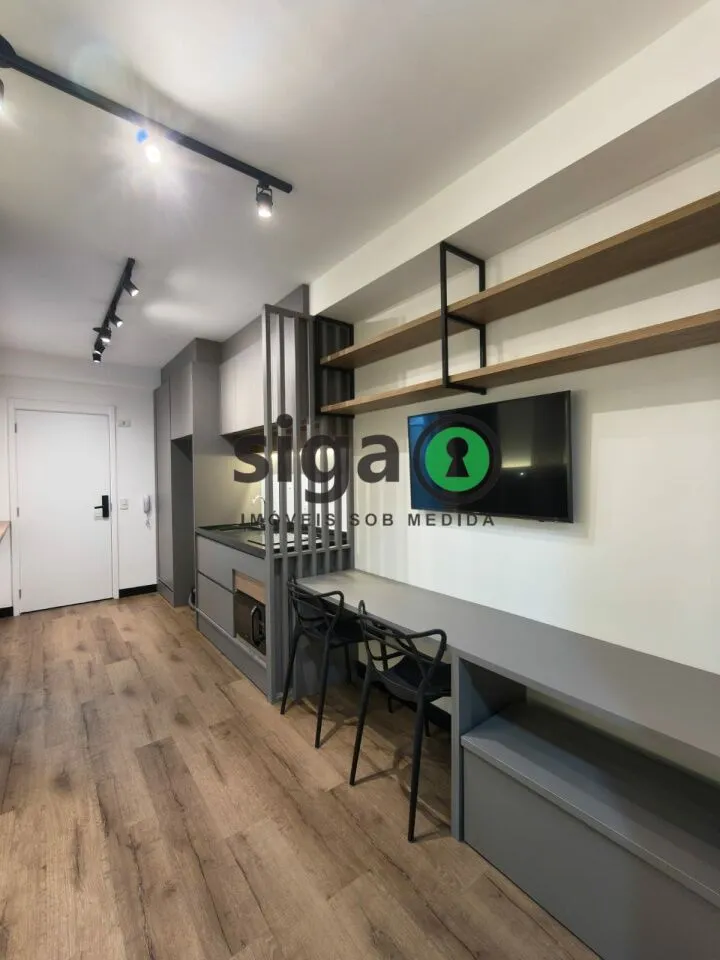 Imagem Studio mobiliado de 30m² para locação a 5 minutos da estação Borba Gato