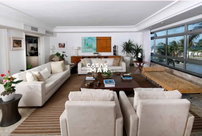 Imagem Apartamento de Luxo Frente Mar em Ipanema, RJ - 4 Quartos, 3 Suítes, 400m² - Mobiliado por Arquiteto Profissional