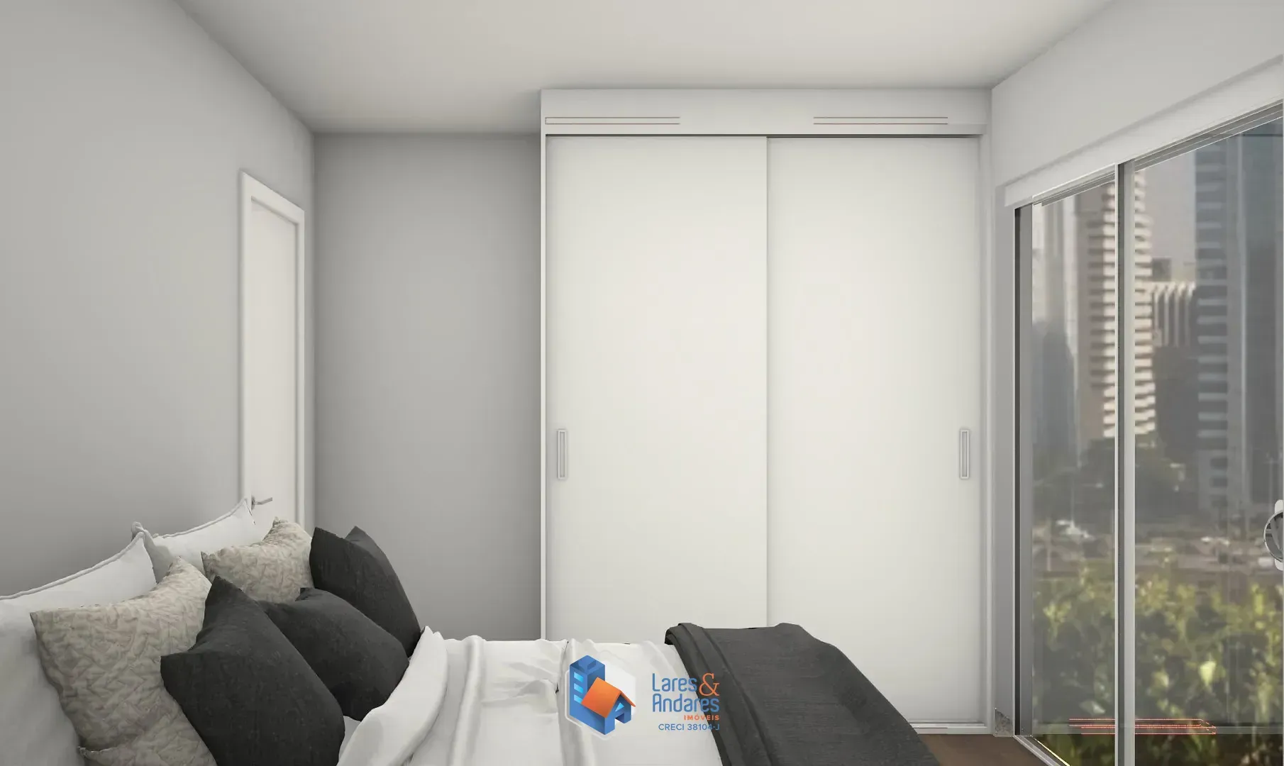 Imagem APTO À VENDA COM 43 M², 1 DORM, ARMÁRIOS PLANEJADOS, SACADA, COZINHA AMERICANA COM COOKTOP E 1 VG - JARDIM PAULISTA - SP.