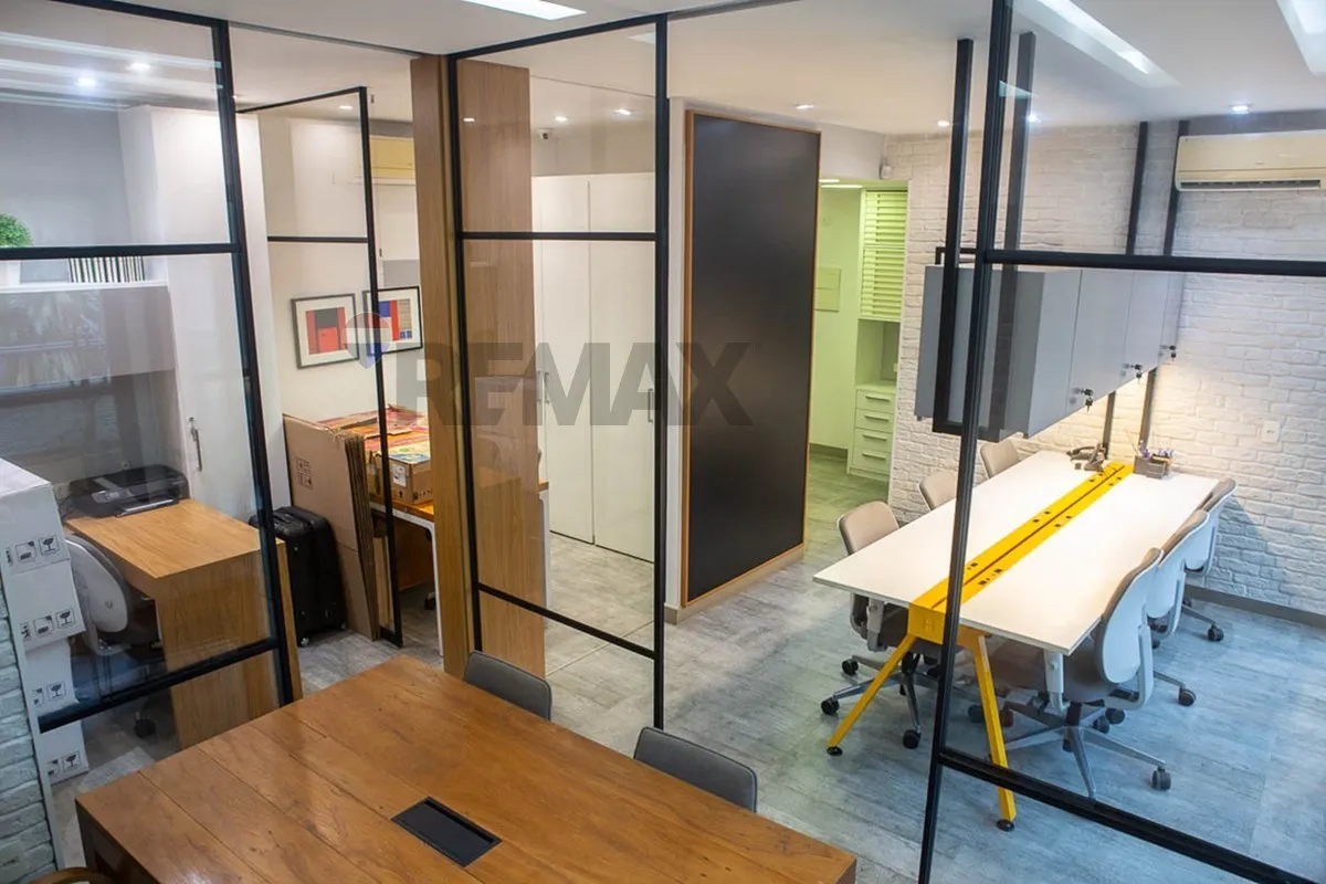 Imagem Sala Comercial Barra da Tijuca 54m2 dividida em 06 ambientes modernos