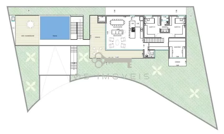 Imagem Lote de 570m² no Miolo da Granja Viana - rua com portaria 24horas
